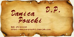 Danica Poučki vizit kartica